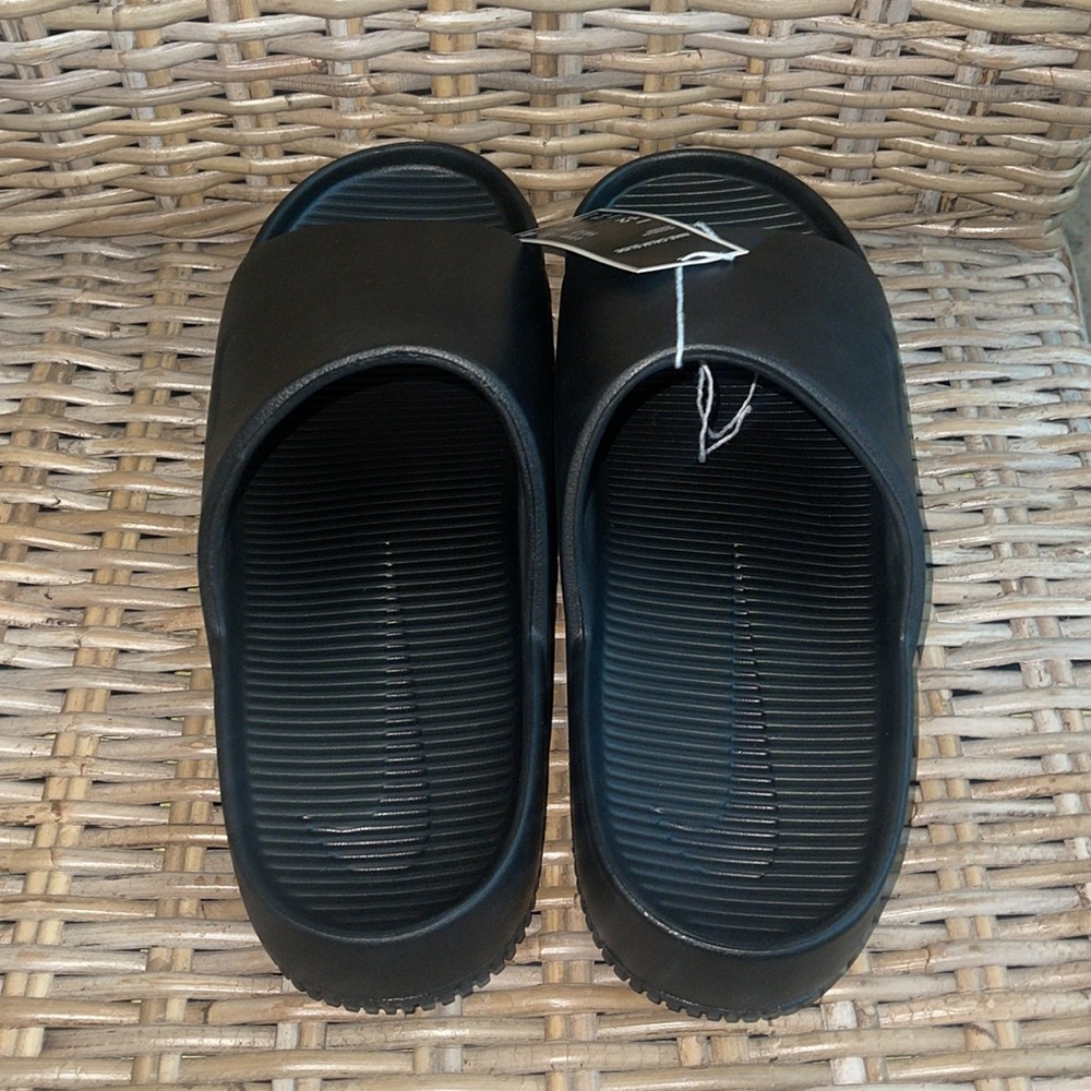Black Nike Calm Men’s slides size 12 - Picture 4 of 7